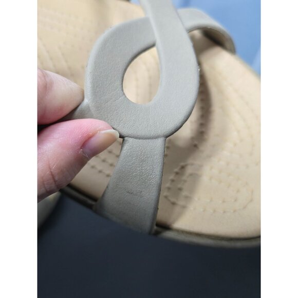 Crocs Women Meleen Twist Sandals Size 11 Comfort Neutral Open Toe Strappy Summer - Picture 6 of 14